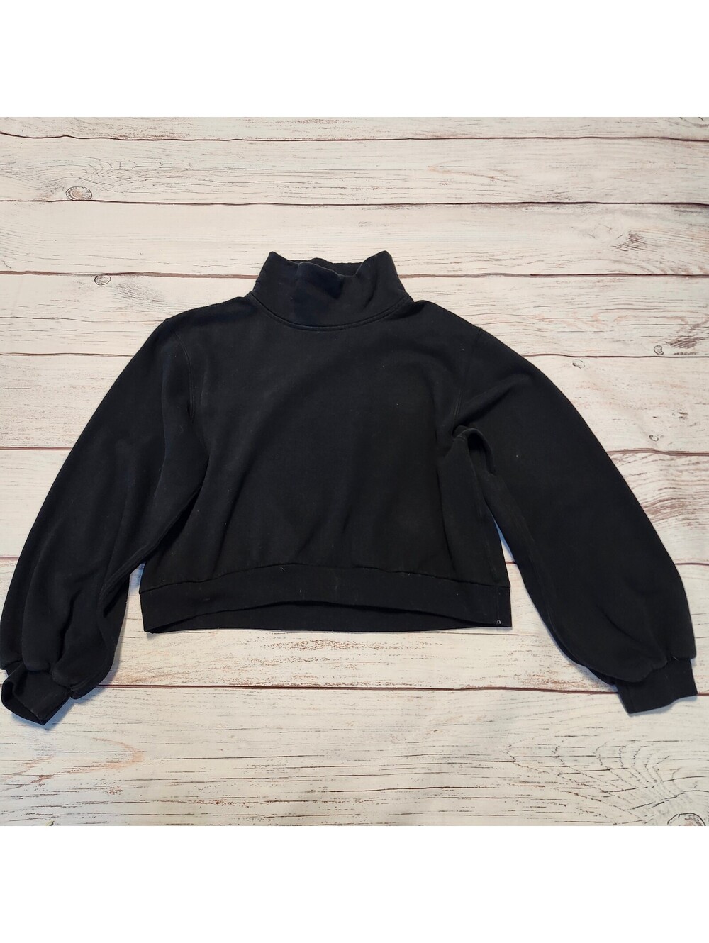 Abercrombie & Fitch Black Soft Air Cotton Turtleneck Sweater Size S